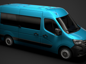 renault master l2h2 windowvan 2020 Modelo 3D