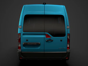 renault master l2h2 windowvan 2020 3D Model