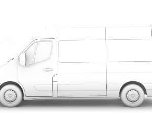 renault master l2h2 windowvan 2020 Modelo 3D