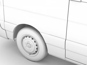 renault master l2h2 windowvan 2020 3D Model