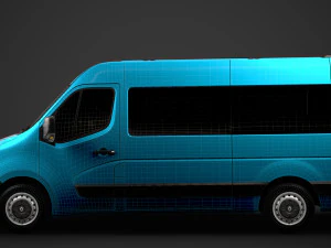 renault master l2h2 windowvan 2020 3D Model