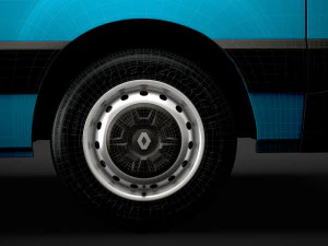 renault master l2h2 windowvan 2020 3D Model