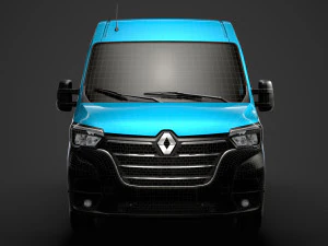 renault master l2h2 windowvan 2020 3D Model