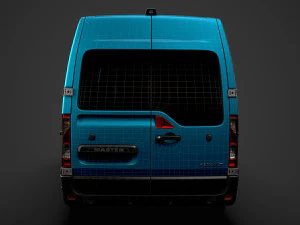 renault master l2h2 windowvan 2020 3D Model