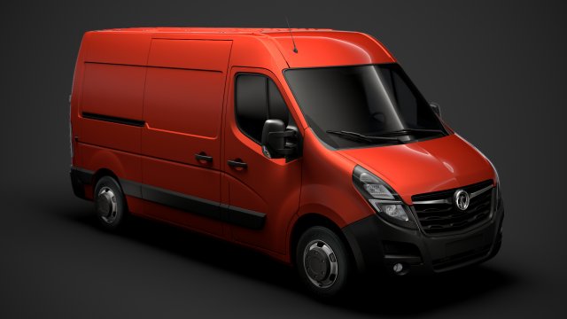 vauxhall movano l2h2 van 2020 3D Model .c4d .max .obj .3ds .fbx .stl .blend 