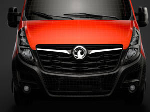 vauxhall movano l2h2 van 2020 3D Model