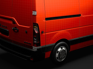 vauxhall movano l2h2 van 2020 3D Model