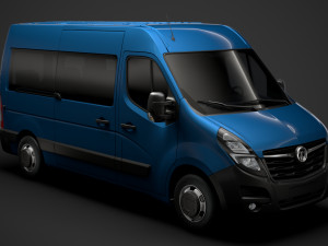 vauxhall movano l2h2 windowvan 2020 3Dモデル