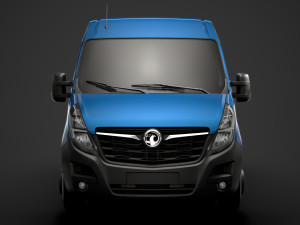 vauxhall movano l2h2 windowvan 2020 Modelo 3D