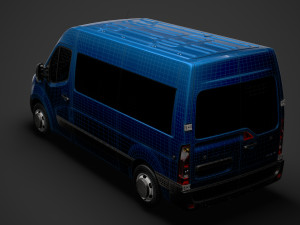 vauxhall movano l2h2 windowvan 2020 Modelo 3D