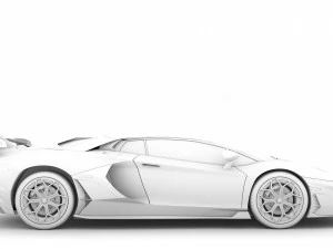 lamborghini aventador svj 2020 3D Model