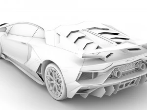 lamborghini aventador svj 2020 3D Model