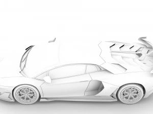 lamborghini aventador svj 2020 3D Model