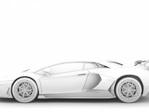lamborghini aventador svj 2020 3D Model
