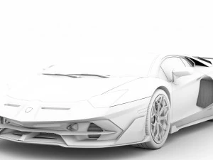 lamborghini aventador svj 2020 3D Model