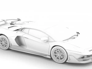 lamborghini aventador svj 2020 3D Model
