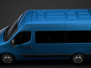 vauxhall movano l2h2 windowvan 2020 3Dモデル