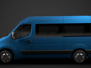 vauxhall movano l2h2 windowvan 2020 3D Model