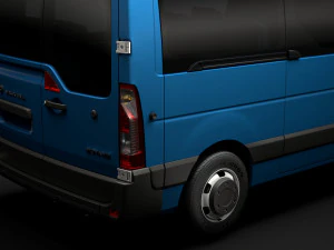 vauxhall movano l2h2 windowvan 2020 3D Model