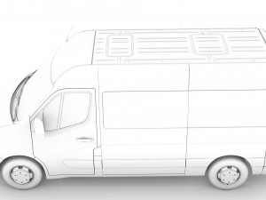 vauxhall movano l2h2 windowvan 2020 3Dモデル