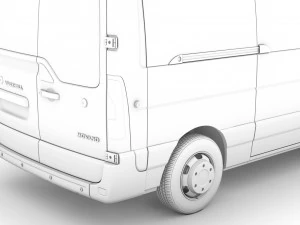 vauxhall movano l2h2 windowvan 2020 3D Model