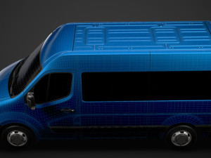 vauxhall movano l2h2 windowvan 2020 3Dモデル