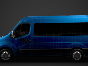 vauxhall movano l2h2 windowvan 2020 3Dモデル