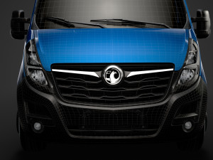 vauxhall movano l2h2 windowvan 2020 3Dモデル