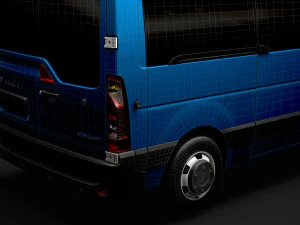 vauxhall movano l2h2 windowvan 2020 3D Model