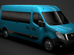 nissan nv 400 l3h2 minibus 2020 3D 模型
