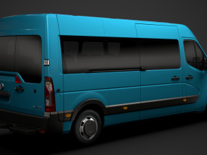 nissan nv 400 l3h2 minibus 2020 Modello 3D