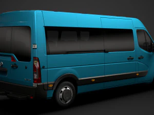 nissan nv 400 l3h2 minibus 2020 3D Model