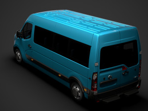 nissan nv 400 l3h2 minibus 2020 Modello 3D