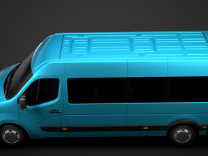 nissan nv 400 l3h2 minibus 2020 Modello 3D