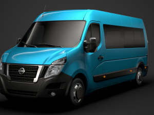nissan nv 400 l3h2 minibus 2020 Modello 3D