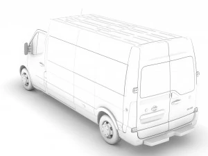 nissan nv 400 l3h2 minibus 2020 3D Model