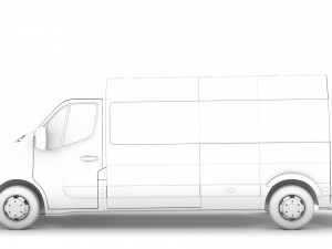 nissan nv 400 l3h2 minibus 2020 Modello 3D
