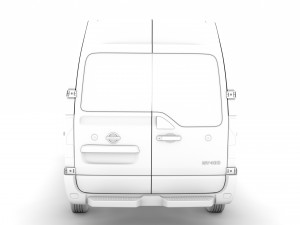 nissan nv 400 l3h2 minibus 2020 Modello 3D