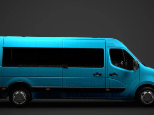 nissan nv 400 l3h2 minibus 2020 3D Model