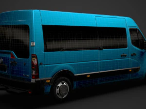 nissan nv 400 l3h2 minibus 2020 3D Model