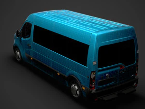 nissan nv 400 l3h2 minibus 2020 3D Model
