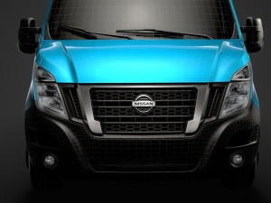 nissan nv 400 l3h2 minibus 2020 Modello 3D