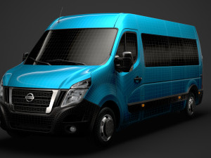 nissan nv 400 l3h2 minibus 2020 Modello 3D