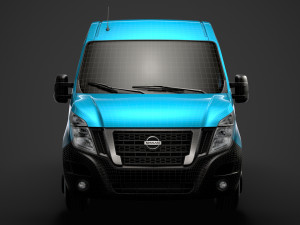 nissan nv 400 l3h2 minibus 2020 Modello 3D