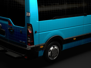 nissan nv 400 l3h2 minibus 2020 Modello 3D