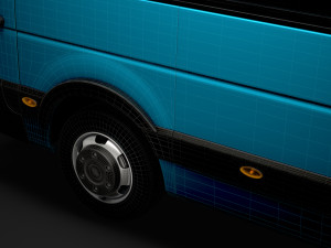 nissan nv 400 l3h2 minibus 2020 Modello 3D