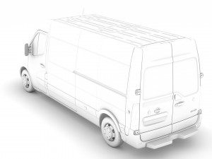 nissan nv 400 l3h2 van 2020 3D मॉडल