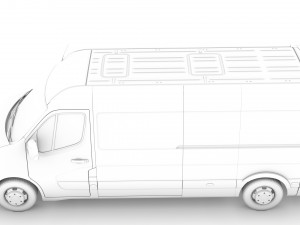 nissan nv 400 l3h2 van 2020 3D मॉडल