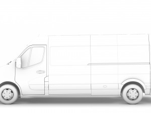 nissan nv 400 l3h2 van 2020 3D मॉडल