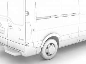 nissan nv 400 l3h2 van 2020 3D मॉडल